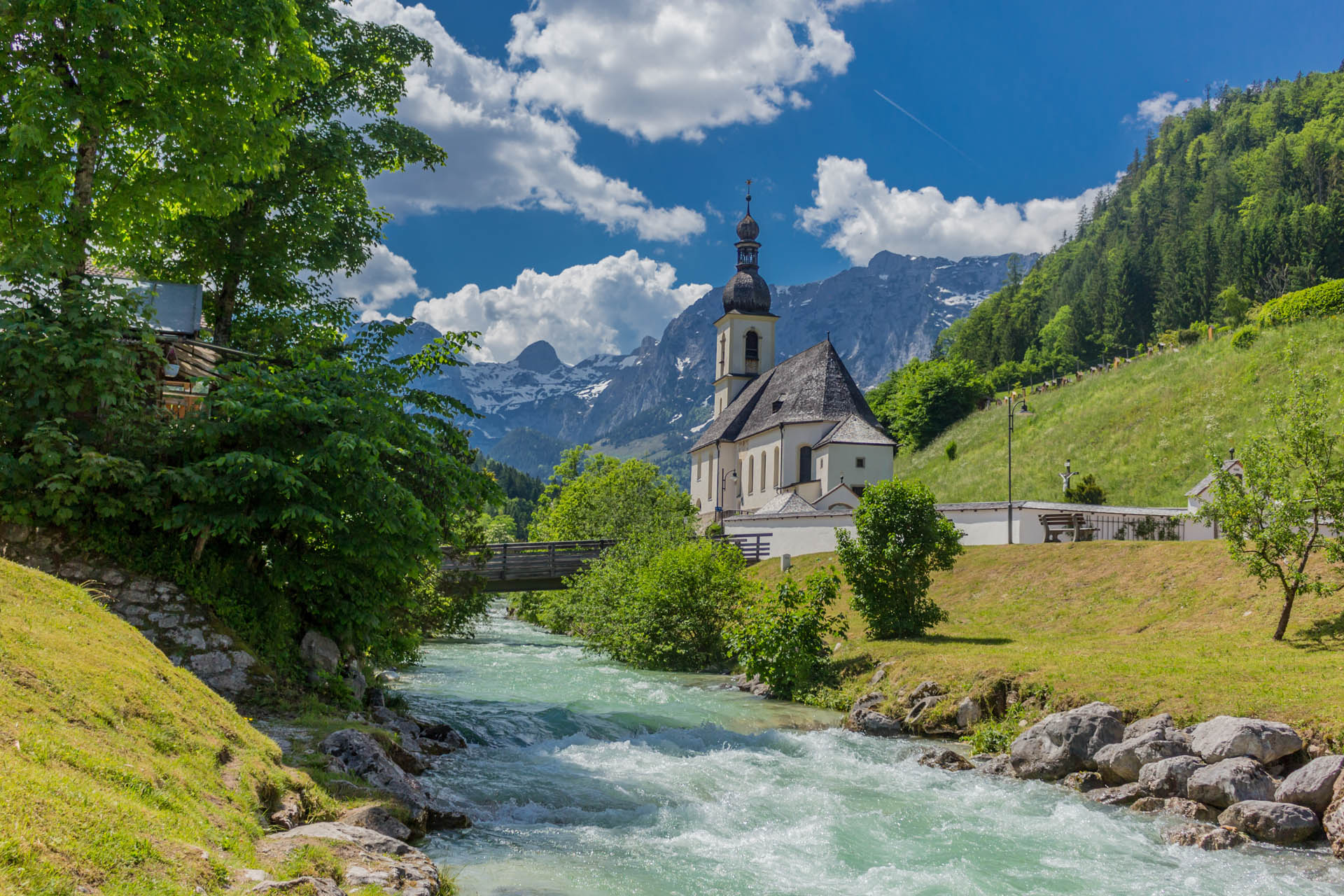 Haus Alpengruss Bischofswiesen, Ramsau Kirche